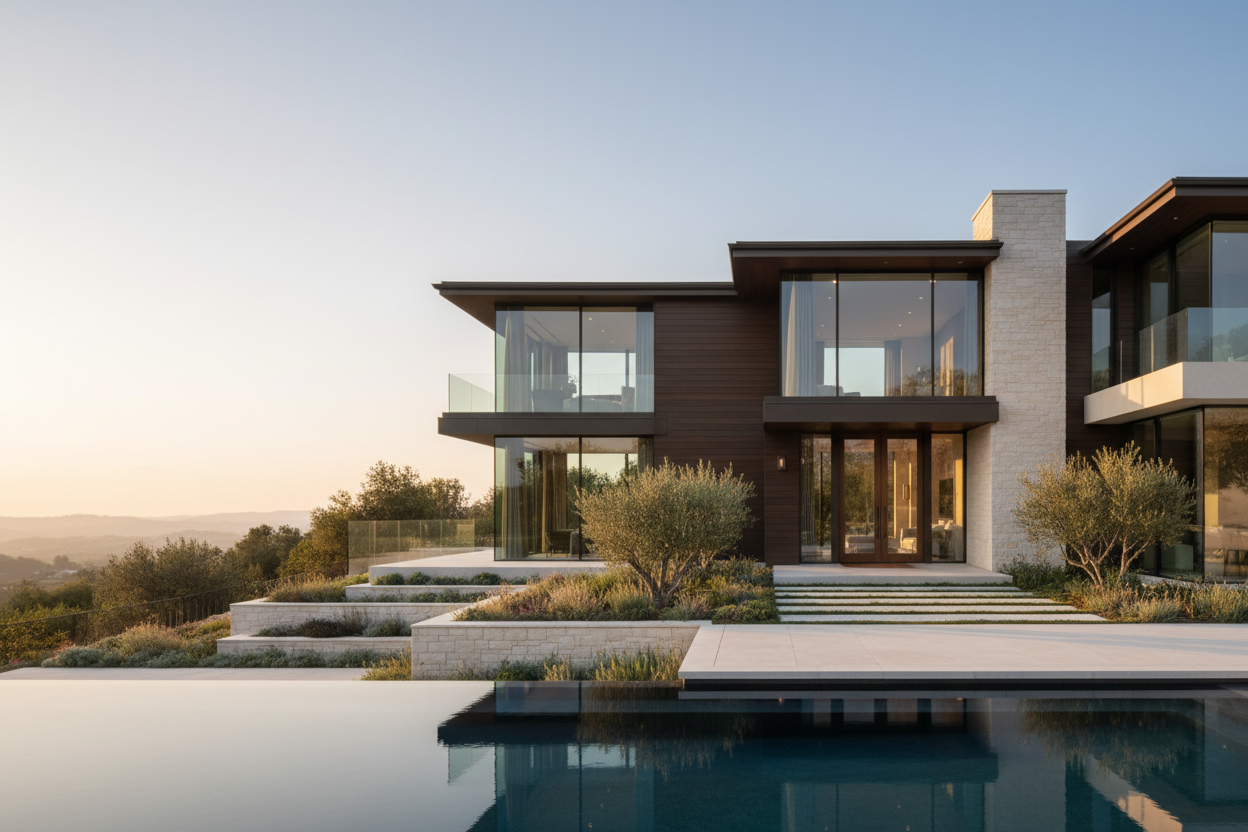 Real estate website hero background