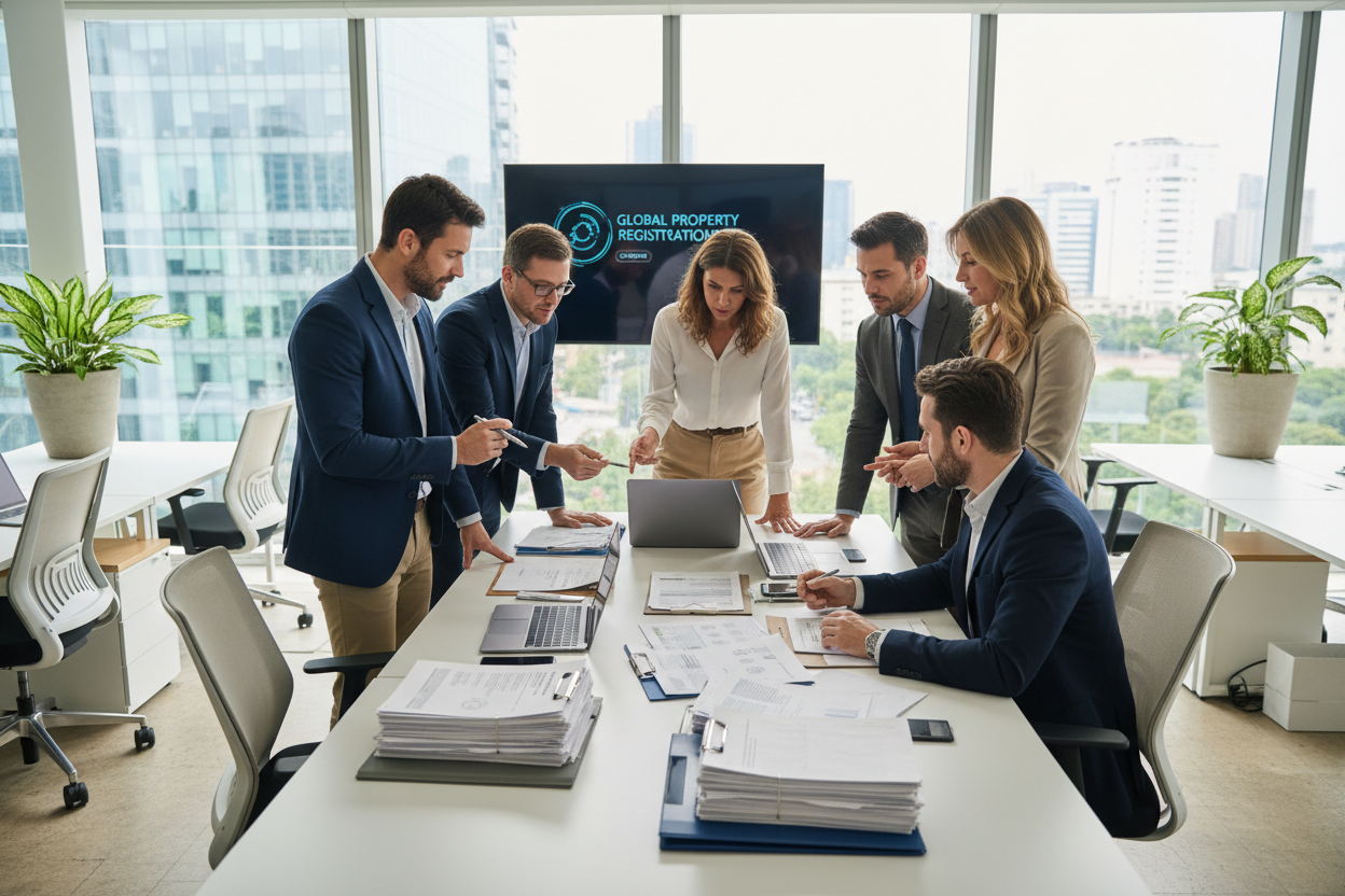 Registration of real estate transactions team